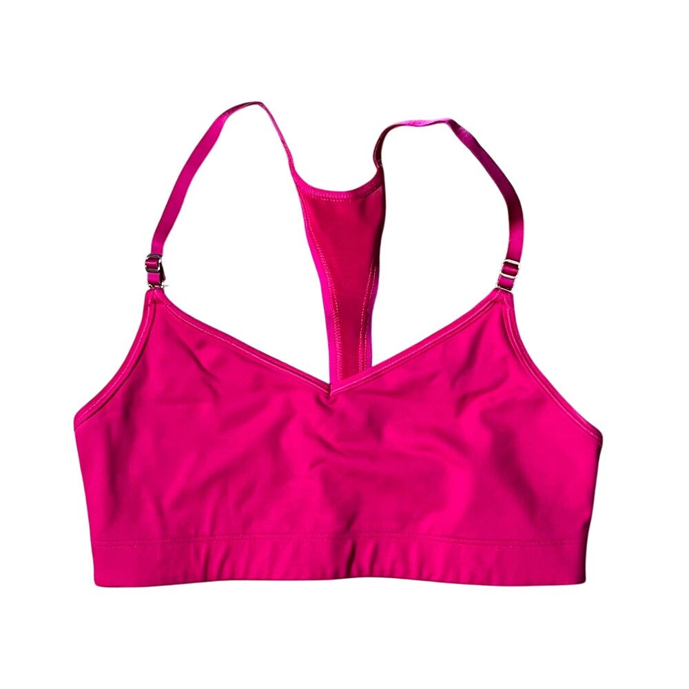 Victoria Secret's VSX The Player Pink Cami Sports Bra Adjustable Straps Sz Med